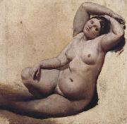 Jean Auguste Dominique Ingres Oil sketch for the Turkish Bath (mk04) oil